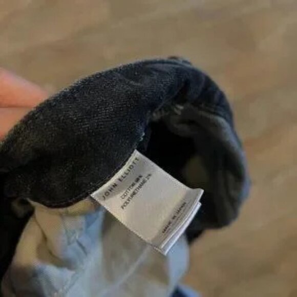 Men's John Elliott Cast 2 Season 10 Antique Daze Black Denim Jeans, NWOT, Raw He - Picture 5 of 14